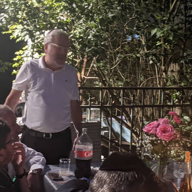 Speaker addressing guests at the 2021 Arizal Siyum & Dinner