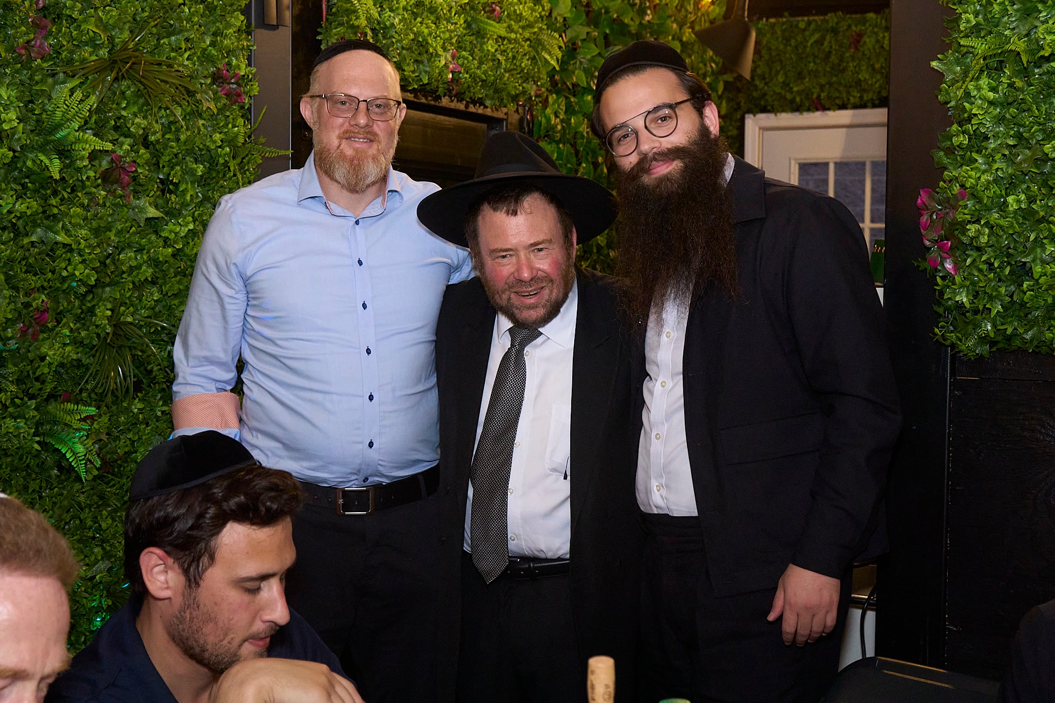 Grant, Abisror & Bechhofer at the 2025 Arizal Siyum & Dinner