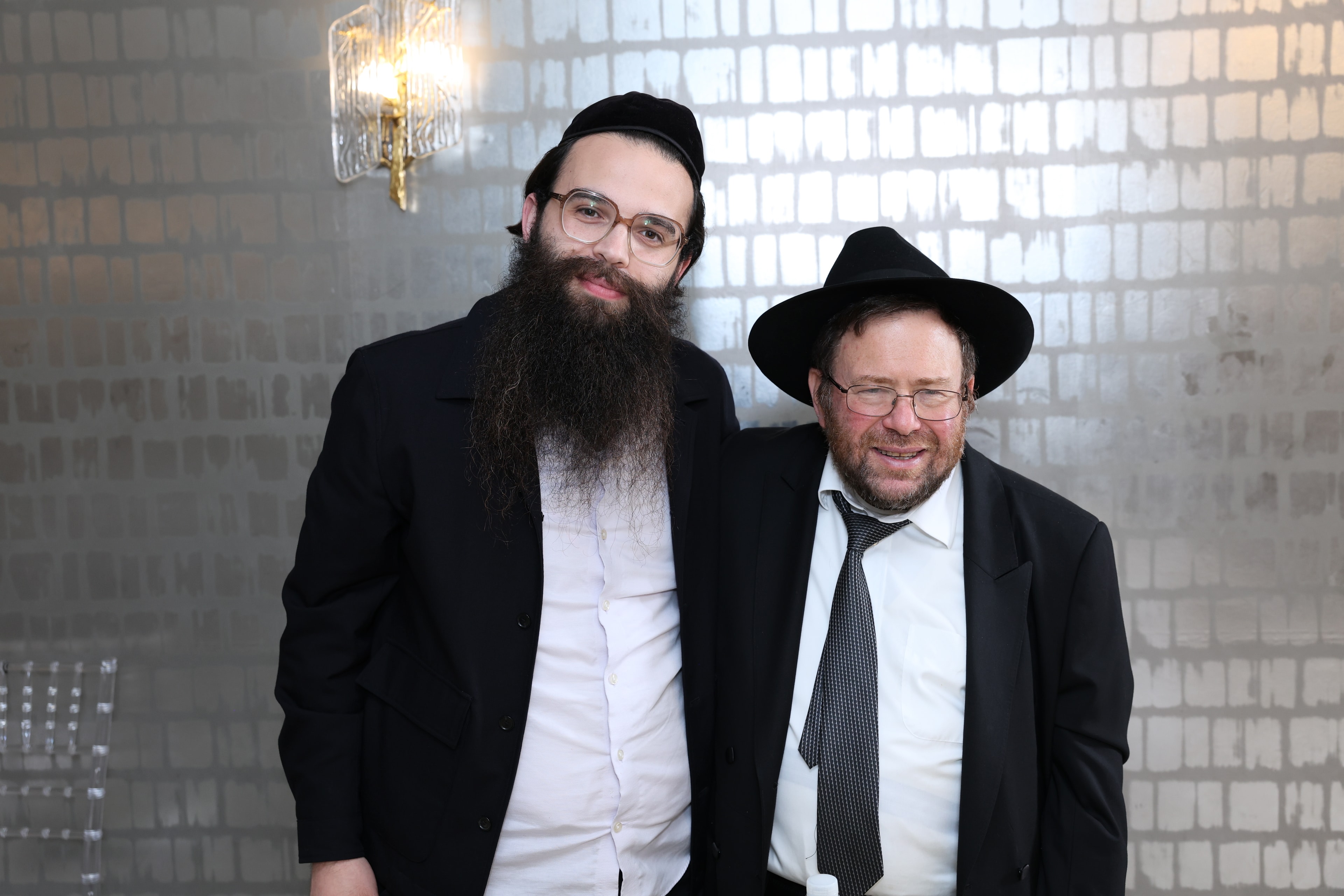 Abisror and Rabbi Bechhofer at the 11th Annual Arizal Siyum & BBQ Dinner 2026